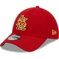 thumbnail image 3 of Men's New Era Red St. Louis Cardinals 2023 MLB World Tour: London Series Flag Fill 39THIRTY Flex Hat, 3 of 6
