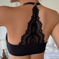 thumbnail image 4 of Gymayou Womens Pull On Wireless Bralette Soft Ribbed Knit No Underwire Racerback Bra Adjustable Thin Strap Comfort Bra Lounge Sleep Bras Pink L, 4 of 9
