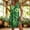 Green, variant on QUNYINEY Mini Sundresses for Women Plus Size Summer Floral A Line Sleeveless Tank Dress Loose Fit Casual V Neck Vacation with Pockets Dresses