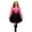 Z45-Hot Pink, variant on YUEHUA Toddler Halloween Princess Fancy Dress, Sparkle Organza with Bow Accent, Beautiful Ruffled Hem Holiday Party Outfit for Girls 5-8Y