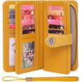 thumbnail image 2 of LAICAIW Women's Wallet Genuine Leather RFID Blocking Large Capacity Trifold Ladies Wallet, 2 of 6