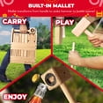 thumbnail image 4 of SWOOC - Kubb Yard Game Set - Premium Hardwood Viking Chess w/ Crate - Adults & Children Age 6 to 100, 4 of 7