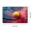 thumbnail image 2 of Shaggy Area Rug, Tennis Impact in Slow Motion Rugs for Living Room Bedroom Non Slip Door Mat Indoor Carpet Machine Washable Nursery Home Decor Floor Mats for Entryway 60x39in, 2 of 5