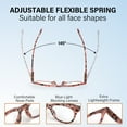 thumbnail image 6 of LotFancy Ladies Reading Glasses Blue Light Blocking, Spring Hinge Reader for Women Men,+2.5, 3 Pack, 6 of 10