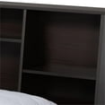 thumbnail image 4 of Baxton Studio Geoffrey Queen Size Dark Brown Finished Wood Platform Storage Bed, 4 of 8