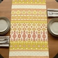 thumbnail image 5 of Table Runners 90 Inches Long Dress Scarves, Yellow Khaki Boho Farmhouse Coffee/Dining/Kitchen Table Runner for Living Room, Vintage Ethnic Tribe Abstract Art 13x90 Inch, 5 of 9