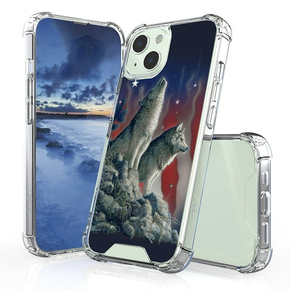 AquaFlex Hybrid Slim Designed For Apple iPhone 13 6.1"Case Transparent Clear