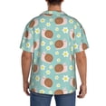 thumbnail image 3 of Pofeuu Snail And Flower Print Mens Casual Short Sleeve Shirts Beach Summer Spread Collar Pocket Tops Men's Casual Short-sleeved Shirt-X-Large, 3 of 5