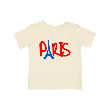 

Inktastic Red and Blue Paris with Eiffel Tower Gift Baby Boy or Baby Girl T-Shirt