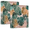 thumbnail image 2 of Abstract Tropical Leaves Pattern 3 Ring Hardcover Binders 1.5in Round Rings for Letter-Size Folder Paper Organizer Pockets for Office Student Recipe, 2 of 9