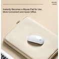 thumbnail image 3 of Waterproof Laptop Sleeve Case 15.6 inch with Accessory Pouch, Shockproof PU Leather Protective Notebook Cover Bag Doubles as Mouse Pad. Gray, 3 of 6