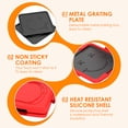 thumbnail image 5 of Austok Microwave Sandwich Maker Portable 3 Minute Microwave Toastie Grill Safe Panini Press Dishwasher Safe for Travel Office Dorm RV, 5 of 9