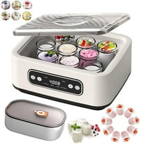 Yogurt Maker Machine, 54 Oz Automatic Yoghurt Maker with Temp Control & Smart Timer, Multi-Function Homemade Yogurt Maker with LED Display for Home Use, 9 Glass Jar with Lid