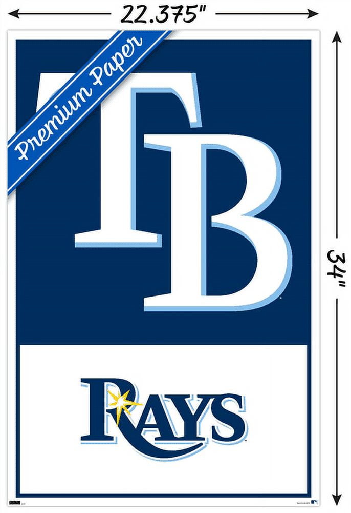 MLB Tampa Bay Rays - Logo 22 Wall Poster, 22.375" x 34" - Walmart.com
