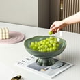 thumbnail image 4 of Home Drain Fruit Tray, Living Room Coffee Table, Fruit Tray, Candy and Snack Placement Tray, Fruit Basket, Fruit Basin (green), 4 of 11