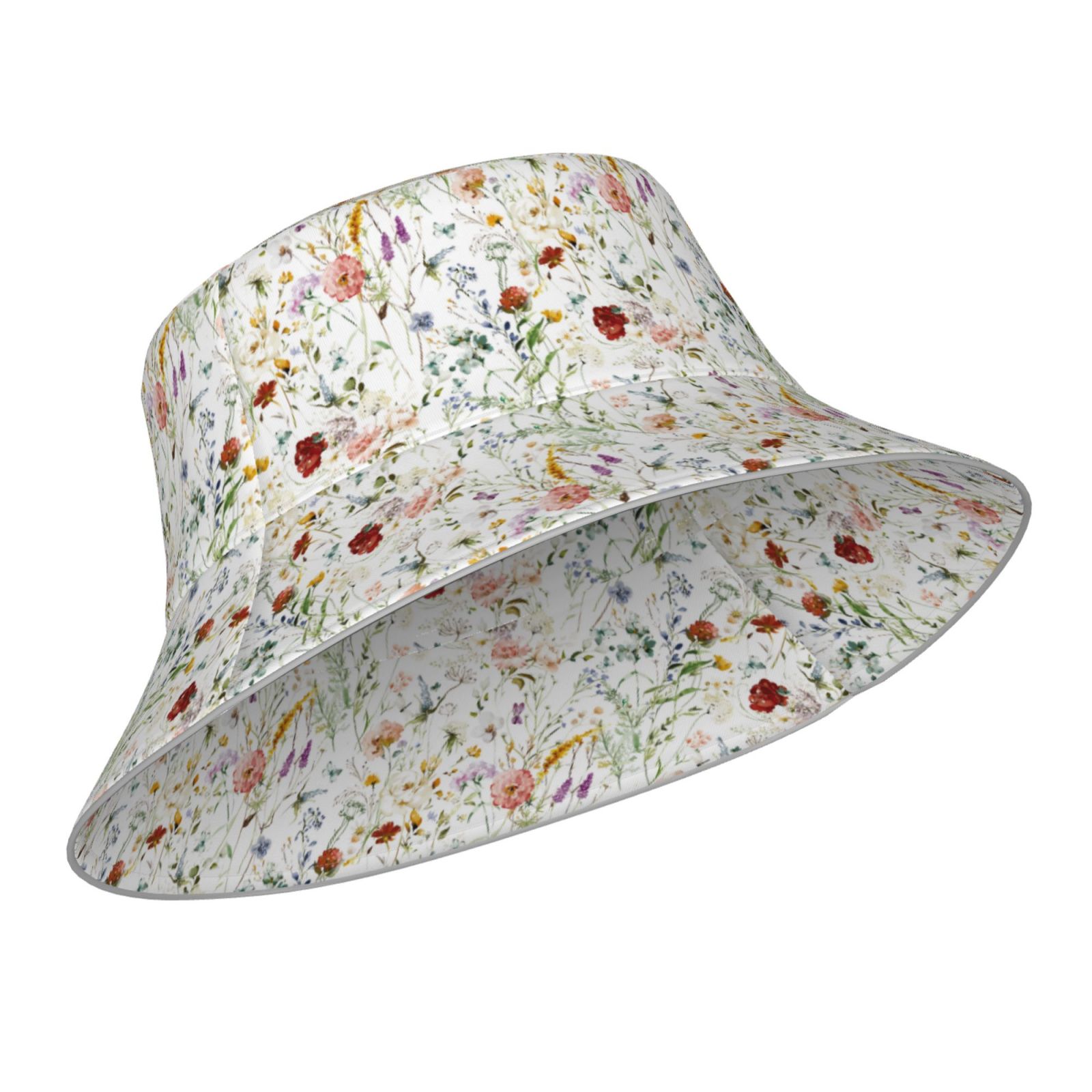 Naloa Wildflower Watercolor Reflective Double-Sided Bucket  display picture 2