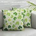 thumbnail image 3 of Nawypu  St Patricks Day Decorations Pillow Covers,Lucky Shamrock Clover Pillows Decorative Throw Pillow Covers,Spring Happy Holiday Farmhouse Decor Cushion Case for Home Couch Sofa, 3 of 5
