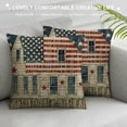 thumbnail image 3 of Chilfamy Patriotic American Flag Throw Pillow Covers 4th of July Independence Day Decoration Cushion Pillow Cover Pillowcase White, 3 of 5