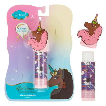 Afro Unicorn Jumbo Lip Balm With Silicone Icon Cap
