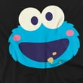 thumbnail image 3 of Sesame Street Cookie Monster Kawaii Face Kids T Shirt (4) for Toddler Boys and Girls, Black, 3 of 5