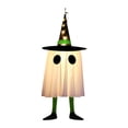 thumbnail image 2 of BELOVING Halloween Hanging Ghost Hat Light Creative Glowing Ghost for Patio Yard Tree Green, 2 of 10