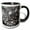 Black/White, variant on 3drose, Macro Photo of Raindrops Gathered on a Purple Leaf of a Redbud Tree., 11oz Magic Transforming Mug