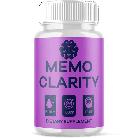 Memo Clarity Advanced Formula Brain Support Pills Maximum Strength Supplement 60 Capsules