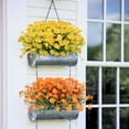 thumbnail image 3 of 4 Bundles Artificial Daisies Flowers for Garden,UV Resistant Fake Greenery Decor for Window Indoor Office(Yellow), 3 of 7