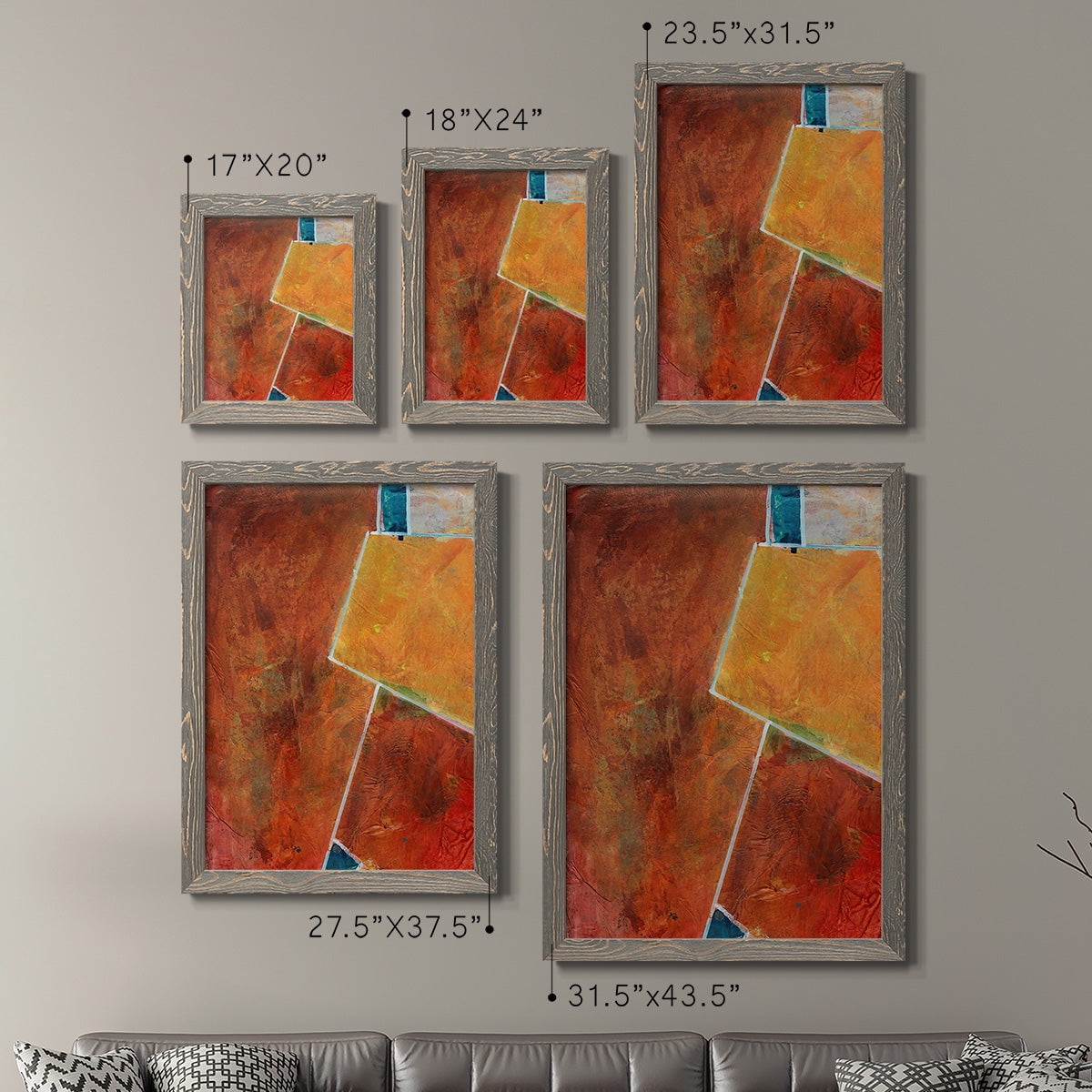 Primary Connection I - Premium Framed Canvas 2 Piece Set - Ready to Hang