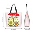 thumbnail image 4 of Xecao Avocado Lovers Wearing Umbrella for Tote Bag for Women, Tote Shoulder Bag with a littlw pocket and Handbag for Travel, Work, 4 of 5