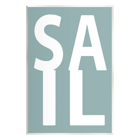 Stupell Sail Summer Boating Turquoise Landscape Painting Wall Plaque Unframed Art Print Wall Art