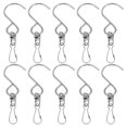 thumbnail image 3 of 10pcs Rotating Wind Chime Hook Outdoor Wind Spinner Hanger S-Shaped Stainless Steel Swivel Bearing Hook For Hanging Plants, 3 of 3