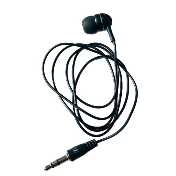 3.5mm Single Side In Ear Earphone Earbud Coiled Corded Headsets for Tablets PC Computer MP3 Player