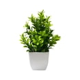 thumbnail image 3 of 1-Pack Small Fake Potted Plants, Artificial Magnolia Grass Potted Plant, Mini Faux Green Flower Greenery , Decorative Fake Plant for Tabletop, Home, Office and Bathroom Indoor Decoration, 3 of 3