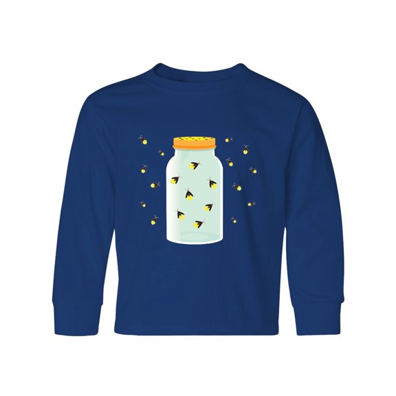 Inktastic Fireflies Summer Vacation Long Sleeve Youth T-Shirt