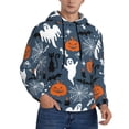 thumbnail image 2 of Naloa Halloween Men's Casual Hooded Collar Drawstring Hoodies Pullover Sweatshirts Casual Long Sleeve Shirts-3X-Large, 2 of 7