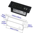 thumbnail image 1 of Tira de alimentación de escritorio con 2 tomacorrientes 2 USB 2.1A Ins, 1 of 2