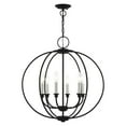 thumbnail image 4 of Livex Lighting - Milania - 6 Light Chandelier in Farmhouse Style - 25 Inches, 4 of 5