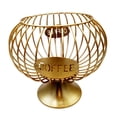 thumbnail image 1 of jifeng Coffee Pod Holder Iron Kitchen Storage Basket Organizer Container L Gold L, 1 of 9