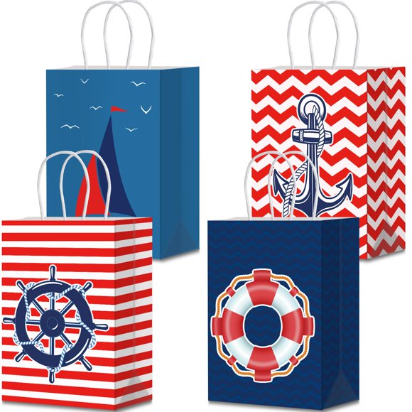 Bolsas de regalo Loccmat 24 piezas temáticas náuticas con asas