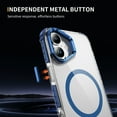 thumbnail image 3 of ELEHOLD for iPhone 16 Plus Case,Magnetic Compatible with Mag Safe Accessory Slim Thin Kickstand Shockproof Transparent Bumper Cover Non-Yellowing Shock-Absorbent Case for iPhone 16 Plus,Blue, 3 of 8