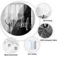 thumbnail image 5 of Black and White Bathroom Shower Curtain Get Naked Abstract Stereoscopic Geometric Pattern Shower Curtain with Hooks Waterproof Fabric Modern Minimalist Art Shower Curtain Decor, 36x72 Inch, 5 of 6