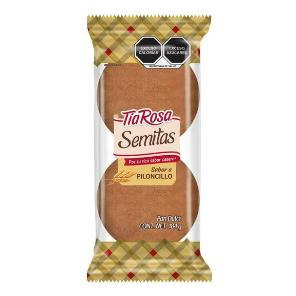 Pan dulce Tía Rosa semitas sabor piloncillo 184 g