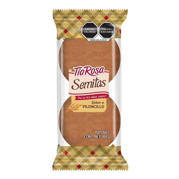 Pan dulce Tía Rosa semitas sabor piloncillo 184 g