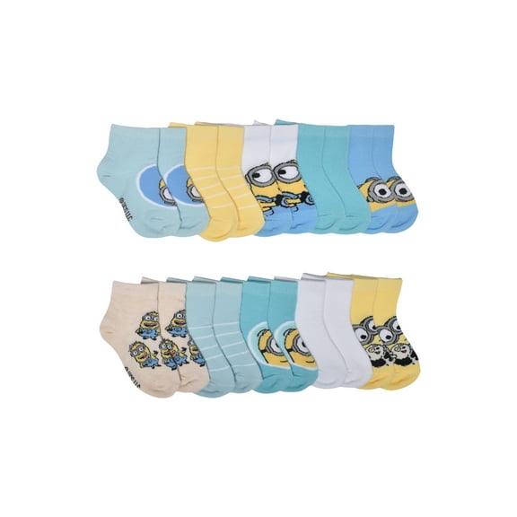 Character Toddler Ankle Socks, 10-Pack, Sizes 12M-5T