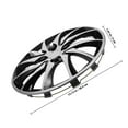 thumbnail image 2 of SHOWERORO 1Pcs Universal Hubcaps PP Silver for Vehicle Maintenance Car Owners, 2 of 6