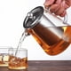 thumbnail image 3 of EeaseMX Tetera de vidrio de 550 ml, resistente al calor, de acero inoxidable, con infusor y colador, gran capacidad, para té perfumado y café., 3 of 7