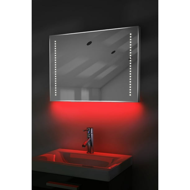 Ambient UltraSlim LED Bathroom Mirror With Demister Pad & Sensor K60