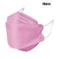 thumbnail image 1 of 10/30/50 uds. mascarilla facial desechable para adultos con 4 capas, correa ajustable para la nariz, transpirable, rosa Afortunado Sencillez, 1 of 4
