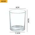 thumbnail image 1 of Vaso de vela transparente con tapa de madera, frasco para velas de aromaterapia de soja, vaso de vidrio redondo para velas, vaso vacío de gran capacidad, 1 of 5